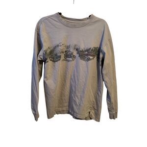 Sun River Long Sleeve Graphic Tee - Americana Mount Rushmore Truck Large